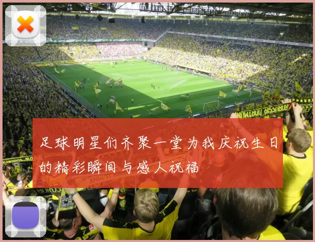 足球明星们齐聚一堂为我庆祝生日的精彩瞬间与感人祝福