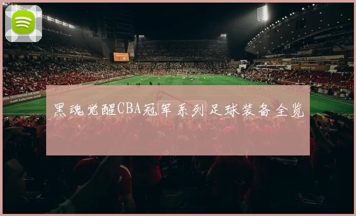 黑魂觉醒CBA冠军系列足球装备全览