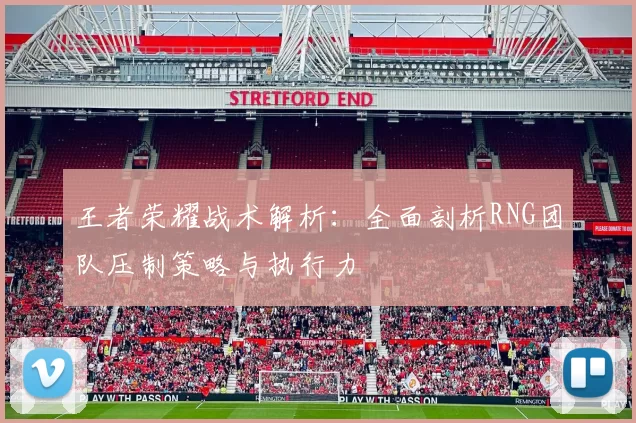 王者荣耀战术解析：全面剖析RNG团队压制策略与执行力